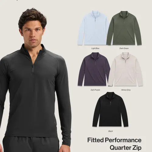 Haus | Fitted Performance Quarter Zip