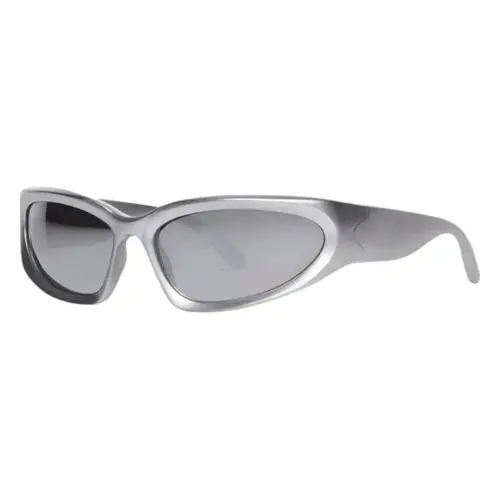 Y2K Glasses & Sunglasses 2000s Retro | Black Rave Party Shades | Futuristic Rimless Wrapround UV400 Sunglasses for Women Men | Unisex Sports Fashion Sun Glasses