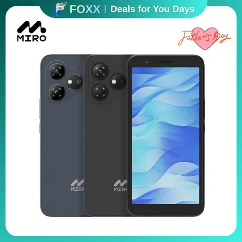 【A1】MIRO Smartphone Unlocked GPS-Enabled Octa-Core Android 14, 4(2+2)GB RAM, 32GB Expandable to 1TB, 4G Dual SIM, 5.99'' HD 2.5D Display – Travel, Navigation, Daily Use & Entertainment, Ideal Gift for Students, Travelers & Tech Enthusiasts