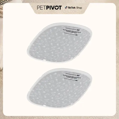 PetPivot AutoScooper 11 Cat Litter Box Pad, 2-Pack Waterproof Replacement Liner Pads for Self-Cleaning Cat Litter Box, Automatic Litter Box Replacement Mats