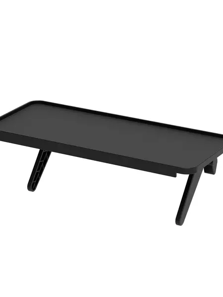 Pixio 12 inch Monitor Storage Top Shelf - Adjustable Platform, Universal Fit, Holds Up to 13lbs, Works on TV, Flat, Curved Monitors, Storage for Webcams, Clocks, Phone, Figures