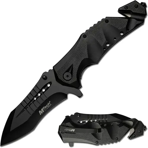 MTech USA MT-A845BK Folding Pocket KNIFE, 5" Closed, Black Blade