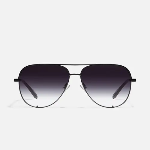 HIGH KEY LARGE Black Sunglass Aviators