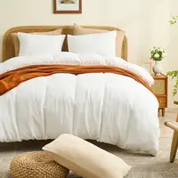 Bedlifes Muslin Duvet Cover Set- 100% Organic Cotton, Soft Textured Gauze Weave Comforter Cover for Breathable All-Season with Zipper Closure - 3 Piece Set.dealsforyou,summerwins