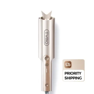 TYMO CURLPRO PLUS — Auto-Rotating Ceramic 1-Inch Long-Barrel Curler for Long Hair, Dual Heaters, Adjustable Temp Control, Swivel Cord, Dual Voltage, Valentines Gift, Gift Box Ready; Automatic Curling Iron; Curling Irons;Summervibes mothersdaygift fathersd