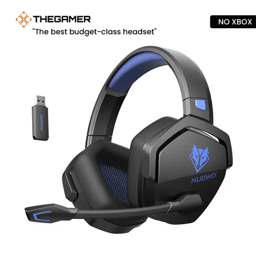 [Summer Wins] NUBWO G06 Wireless Gaming Headset with Mic, Compatible with PS5, PS4, PC, Switch & Mobile, No Wireless Interference, 23ms Ultra-Low Latency, 100H Battery, Triple-Mode Multi-Device, Optimized for Fortnite, Call of Duty & FPS Gamers