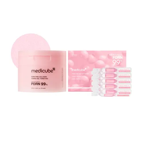 [medicube] 99% Salmon DNA Miracle Duo ㅣ 99% Salmon PDRN for Soothing, Hydration, Uneven Skin Tone ㅣ Korean Skincare for Glass Glow Skin Hyaluronic Acid