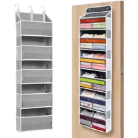 Over The Door Organizer Storage 6 Tier Hanging Organizer with 6 Large Pockets Clear Mesh Side Pockets Anti Tilt Design 44 lb Capacity Space Saver for Bedroom Bathroom Kitchen Pantry Food Storage,#SummerWins #DealsForYouDays