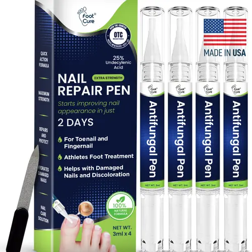 Foot Cure Toenail Fungus Treatment Extra Strength – Antifungal Nail Repair Pen for Toenails & Fingernails – Supports Healthy Nail Growth, Softens Damaged & Ingrown Nails