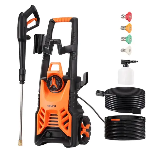 【DealsForYouDays】VEVOR Electric Power Washer 【2000PSI】3.2/2.8/1.76/1.65  GPM Portable Pressure Washer with Adjustable Water PressureNozzles & Foam Cannon for Heavy Duty CleaningTools and Gadgets, Tools And Gadgets, max 4500psi