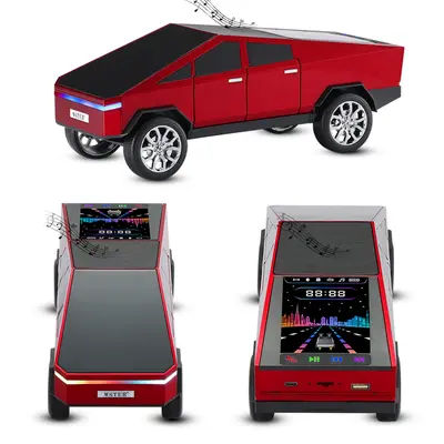WSTER WS-580 Cyberpunk Pickup Truck Wireless Bluetooth Speaker Futuristic Desktop Toy Room Decor Cool Birthday Gifts for Men
