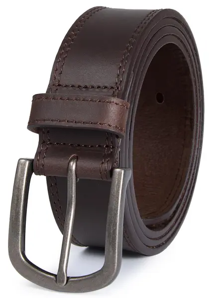VATAN Male Full Grain Textured Cow Hide Leather Belt, Adjustable Strap, Handmade Craftsmanship, Trim-Fitted Everyday Casual Jeans Belt with Stretch Frame Buckle,summerwins
