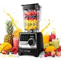 SPZTJK Professional Blender,Kitchen for Blender 68oz BPA Free 2 Containers Countertop Blenders, achine, Ice Crushing&Max.1400Watts/1000Watts Blender and Grinder Combo  , Smoothies/Juice/Nuts BUTTER/Food Processor/Kitchen Appliances