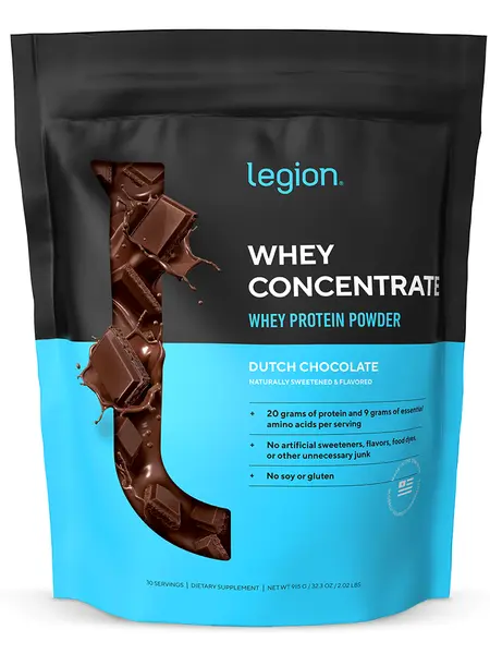 Legion Whey Concentrate Protein Powder – Fitness and Training Supplement for Gym, Strength, Exercise, and Active Lifestyle – Smooth, High-Quality, Clean Formula