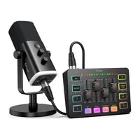 fifine Gaming Streaming Bundle, AM8 Dynamic XLR/USB Gaming Mic Set with SC3 Streaming Audio Mixer for Podcast Recording, Video, Vocal, Content Creators, Gamer microphone Set with Volume Fader/XLR Interface for PC / Smartphone summerwins