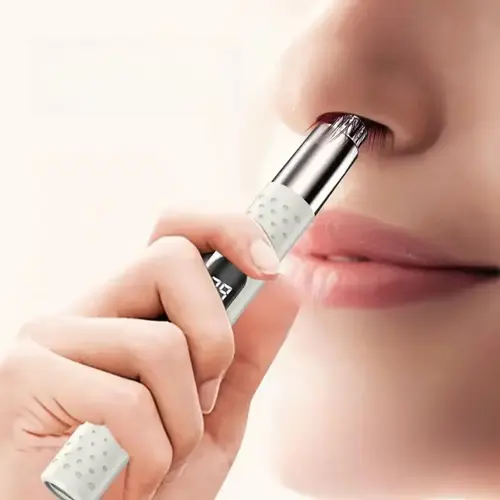 Portable Electric Nose Hair Trimmer for Men and Women, No Pulling Compact USB Rechargeable Trimmer, Suitable for Nose, Eyebrow and Ear Hair Trimming