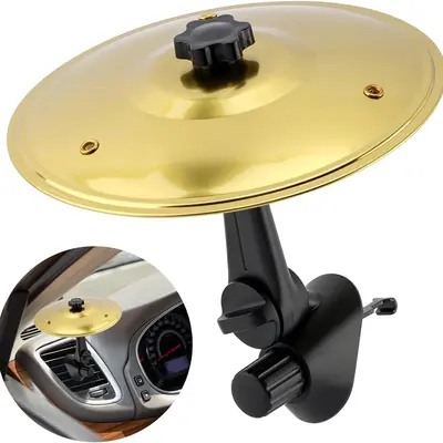 CarCymbal - Fun Air Vent Clips Drum Cymbal, Easy Clip-On Mini Cymbal for Music Lovers, Compact Durable Car Accessory for All Types Of Vehicles, Easy Installation and Rugged,Mother's Day  gift Father's Day Gift summerwins