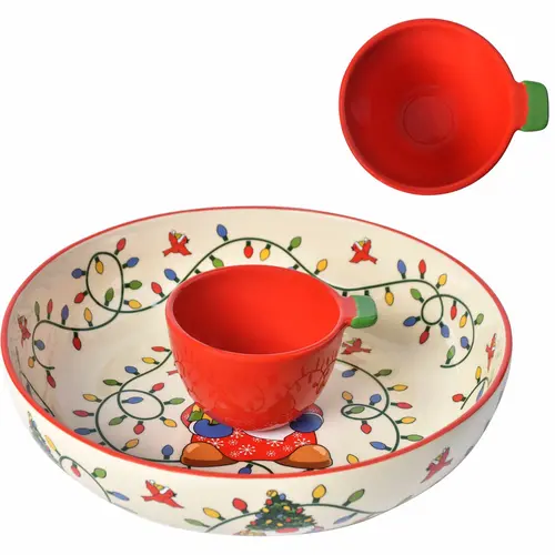 Temp-tations Seasonal 3-qt Chip and Dip Bowl