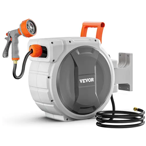 【DealsForYouDays】VEVOR Retractable Garden Hose Reel 1/2 Inch x 84 ft Wall Mounted Garden Hose Reel, Outdoor Garden Hose, Watering Systems,campingessentials,outdoorfurnitureset,campinggear