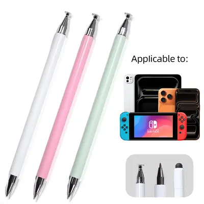 3-in-1 Universal Stylus for All Touch Screens, For iPad & iPhone 17 Pro Max Phone,Switch, High Sensitivity Disc Stylus for Smooth Scrolling, No Bluetooth Needed dealsforyoudays