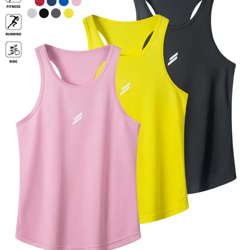 1/3-piece set Men's Summer Casual Sports Tops Activewear for Fitness, Sleeveless Muscle Fit Athletic Tank Top with Reflective Logo, Cool Breathable Quick-Dry Gym Shirt, Breathable Vest, Sport Vests, Workout Vests