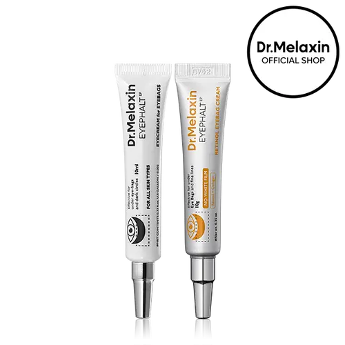 [Dr.Melaxin Official] Non-eyebag Duo | Eyecream Eye Treatments Skin Care Puffiness, Dark Circles, Wrinkles, Anti-Aging, Retinol, Spicule, Niacinamide & Ceramide