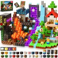 200 PCS Magnetic Blocks with Light Up Blocks - Magnetic Building Blocks, Magnetic Construction Cube Toys, STEM Sensory Learning Toys, Easter Christmas Birthday Gifts for Toddlers Boys and Girls Age 3+,summerwins summerwins
