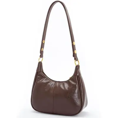 BIGWIG Women's Minimalist Solid Color Zipper Crossbody/Shoulder Bag - Chic Hobo Dumpling Underarm Bag, Versatile Everyday Option for Women Purses, Ideal for Daily Use