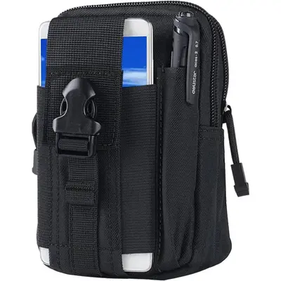 BIGWIG Tactical Waist Bag - Universal Outdoor EDC Wallet, Camping Waist Bag Pocket, Small Tool Pocket, Perfect for Outdoor Activities, Lightweight and Waterproof, Durable Outdoor Hiking, Multi Compartment Backpack