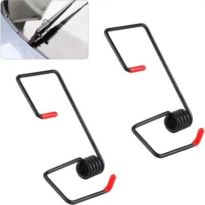 2PCS/4PCS Windshield Wiper Arm Pressure Spring Booster – Wiper Arm Tensioning Spring Set, Additional Pressure Springs for Improved Wiping Performance, Easy Installation, Fits Most Vehicles, as Shown in Pictures, Durable Rust-Resistant Material