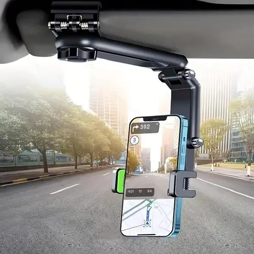 【Summer Survivals】Joytutus Car Phone Mount - Long Adjustable Arm, 360° Rotatable Anti-Scratch Secure Clamp, Multi-Angle Viewing Cell Phone Holder for Vehicle, Car Interior Accessories, Auto Accessories, for vlog video creators, Fathers Day Gift