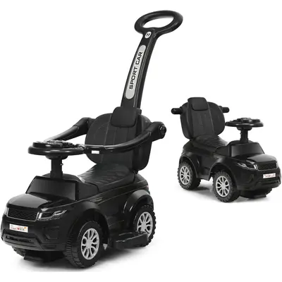 Costway Ride On Push Car, Foot to Floor Ride On Sliding Car Push Handle & Detachable Guardrail, Sound & Lights, Under Seat Storage, Push Cars for Toddlers