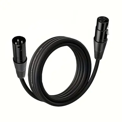 Heavy-Duty Shielded Male-Female XLR Cable - Durable Thick Wire, Sleek Design, High-Quality Wiring for Studio Recording, Live Sound; Compatible with Mixers, Mic Preamps, Speakers, Audio Recording Gear fathersdaygift