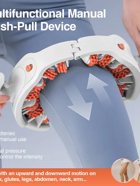 LEXI 3-in-1 Body Sculpting&Cellulite Massage Roller - Push-Pull Handles Combat Cellulite Bumps and Inflammation,Providing Deep Tissue Relief for Tight Muscles.Apply on Thighs,Calf,Waist to Smooth leg Skin,Define Contours,Enhance Recovery, Daily Therapy,su