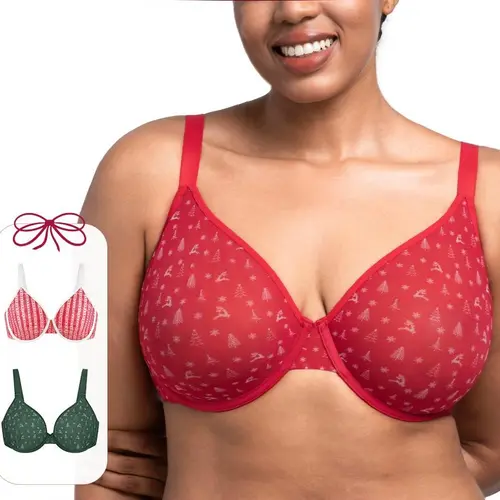 HSIA Seraphina Meadow Edit Air Light Breathable Sheer Mesh Halter Bra Plus Size Summer Unlined Full Coverage Bra Underwire Support Non Padded Bra Lightweight Convertible Multiway 5-Way Wear Front Adjustable Detachable Straps Comfort Everyday Womenswear