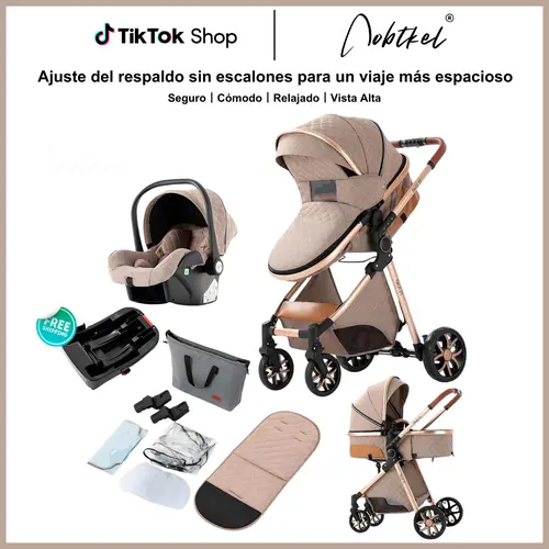 Aobtkel,Baby Stroller, Deals for You Days, 4-in-1 Portable & Foldable Toddler Stroller with Sunshade, High-Quality Lightweight Travel Stroller for Babies Outdoor Fun, Adjustable Stroller and Accessories Combo Set, #Summervibes#Summervibes