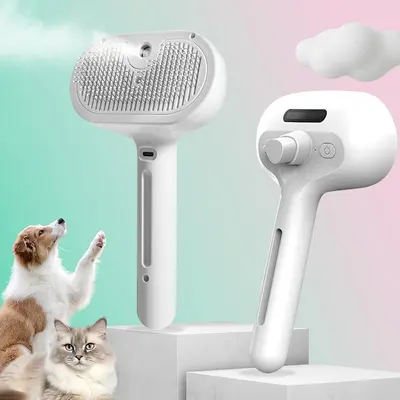 【Free Shipping】Pet spray hair removal comb, one button hair removal comb, spray odor removal, cat brush, dog beauty brush