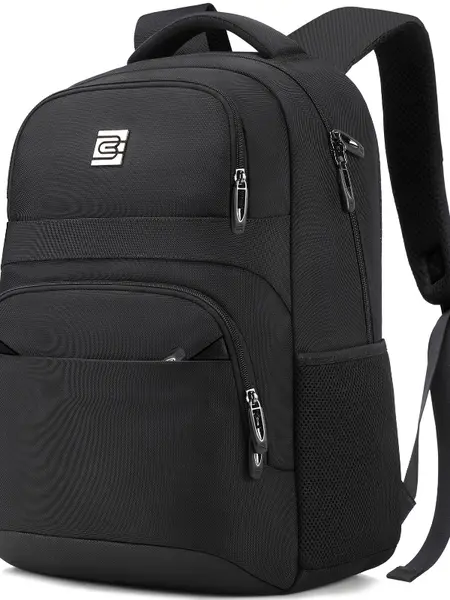 Bruno Cavalli 15.6inch Laptop Backpack #18636 Black with Front Pocket & Adjustable Straps for Everyday Use Durable Zipper Modern Practical Design Work Bags #Summervibes,summerwins