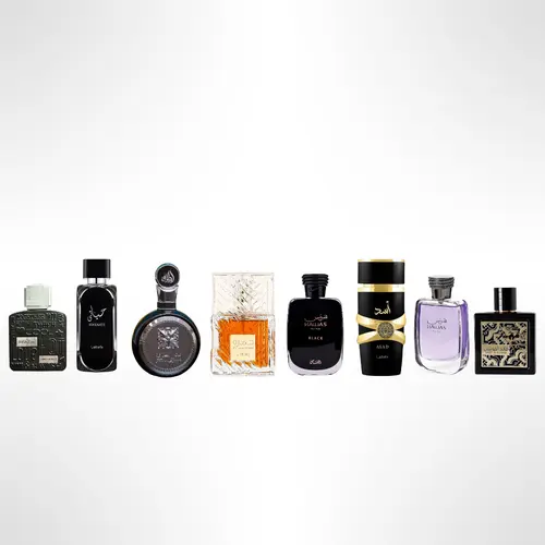 Lattafa Fruity Musk Captivating Eau de Parfum (EDP) Gift Bundle - Packaged Men's Fragrance with QAED AL FURSAN, Fakhar, Khamrah, HAWAS BLACK, Hawas, HAYAATI, Asad, RAMZ SILVER Blends | Father's Day, Mens, Boyfriend Gift Ideas