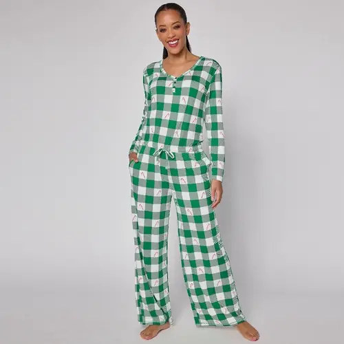 MUK LUKS Dream Cloud Cozy Holiday Jumpsuit