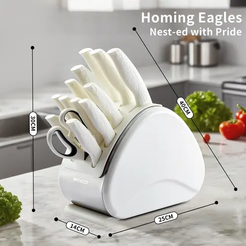 【May Faves】German Craftsmanship Knife Set 13-Piece,High-Carbon Stainless Steel Construction, Non-Slip Handle Design, Ideal for Home Cooking, Slicing, knives men, and All-Purpose Use