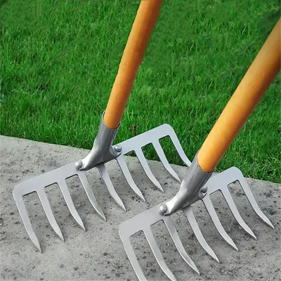 Vaseeka  Multi-Function Rake Clears debris, weeds, and fallen leaves from lawns and gardens Gardening tool, soil aerator, leaf rake, garden rake