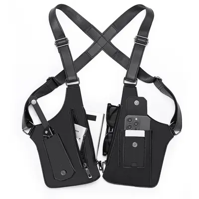 WUBYHIT Adjustable Underarm Shoulder Bag for Men and Women- Anti-theft Hidden Storage for Cell Phones and Other Hunting and Outdoor Gear, High-Quality Faux Leather (PU Leather)，Christmas first choice， best holiday gift outdoorfun Wing Bag