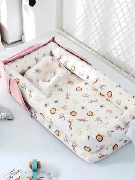 Portable Baby Bed, Baby Crib, Crib for Newborns, Foldable Portable Crib, Newborn Bassinet, Baby Bed for Home, Travel, Outdoor, Baby Furniture for Infant & Toddler