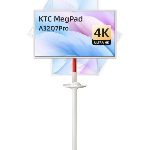 KTC MegPad 32" 4K Touch Screen 3840*2160@60Hz Portable Monitor, Google EDLA-Certified,Google TV, Android 13, 8G RAM+128G Storage Octa- core CPU, 3D 20W Speakers, Built-in 9500mAh Battery, WiFi 6 Remote Mouse Contro, A32Q7Pro,summerwins