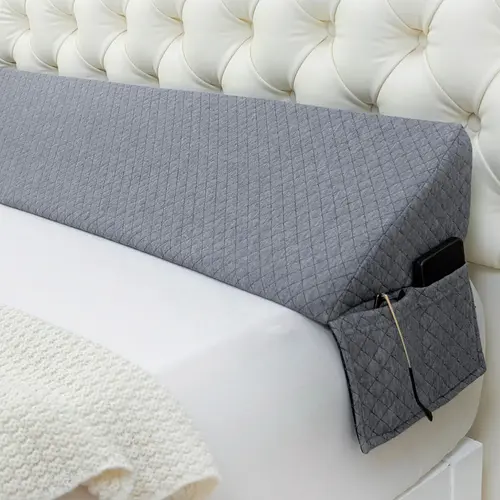 [Weekly Deals] Sleep Support Pillow, Wedge-Shaped Pillow, Bed Headboard Gap Filler and Back Support for Sleeping, Fills the Gap between Headboard and Mattress or Wall from 0-7 Inches, All-Season Comfort Design for Bedroom mellow cloud Supportive Durable t