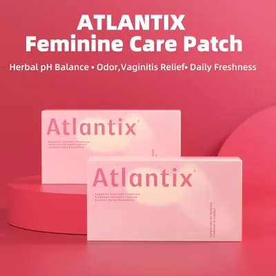ATLANTIX-Snow Lotus steam pad -7 Plant Extracts, Gentle Daily Care, pH Balance & Fresh Feel-（8 Count） Natural  feminine hygiene products intimate area products
