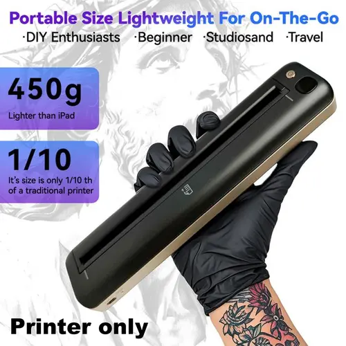 RONGTA F81s Wireless Bluetooth Thermal Stencil Printer - Mini Temporary Tattoo Kit, 2400mAh Batteries, 450g Lightweight Cordless Copier, Cells, Smartphone & PC Compatibility, for Enthusiasts