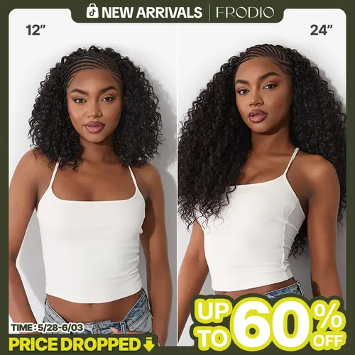 Frodio Veralux™ Fiber Fulani Braid Wig 13x6 Frontal Lace Wig | Natural Look, Beginner Friendly