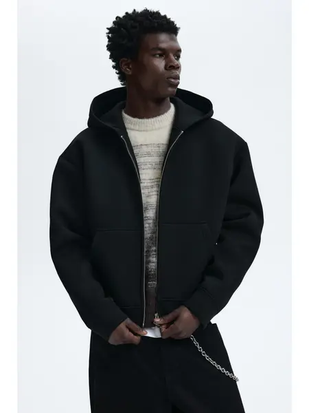 H&M Loose Fit Scuba Zip-through hoodie